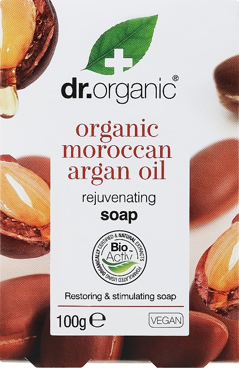 Argan Oil Soap - Dr. Organic Bioactive Skincare Organic Moroccan Argan Oil Soap — photo N2