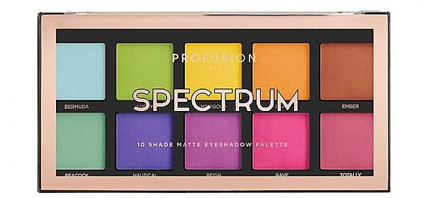 Eyeshadow Palette - Profusion Cosmetics Spectrum 10 Shades Eyeshadow Palette — photo N1