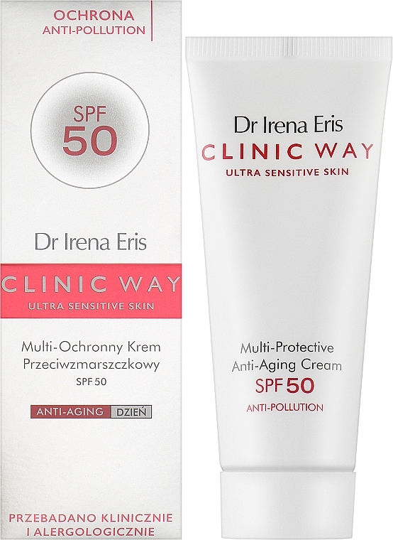 Anti-Aging Day Face Cream SPF 50 - Dr. Irena Eris Clinic Way — photo N3