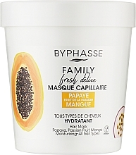 Papaya, Passion Fruit & Mango Hair Mask - Byphasse Family Fresh Delice Mask — photo N1