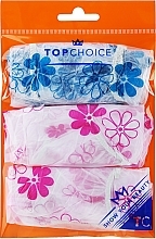 Shower Cap, 30659, 3 pcs, blue + two pink - Top Choice — photo N2