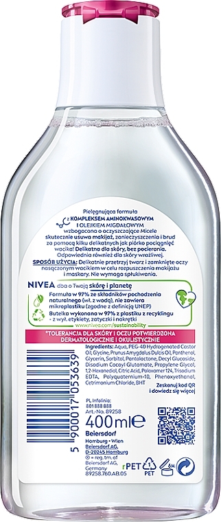 Micellar Water 3 in 1 for Dry Skin - NIVEA Micellar Cleansing Water — photo N2