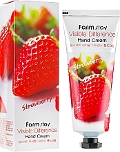 Strawberry Hand Cream - FarmStay Visible Difference Hand Cream Strawberry — photo N2