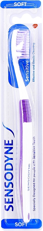 Soft Toothbrush RF1446, purple - Sensodyne Sensitive Toothbrush — photo N1