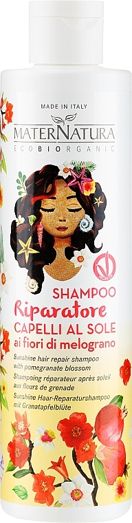 Protective Shampoo with Pomegranate Flower - MaterNatura Sunshine Hair Protective Shampoo — photo N6