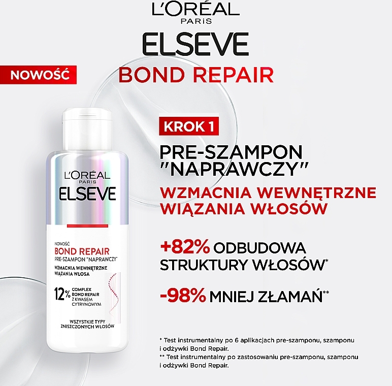 Repairing Pre-Shampoo for Damaged Hair - L'Oreal Paris Elseve Bond Repair Pre-Shampoo — photo N7