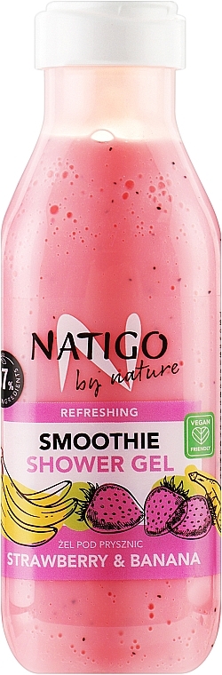 Strawberry & Banana Shower Gel - Natigo Strawberry & Banana — photo N1