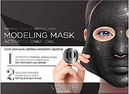 Activated Charcoal Gel Face Mask - Voesh Facial Modeling Mask Activated Charcoal — photo N1