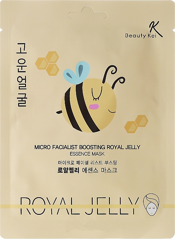 Face Sheet Mask - Beauty Kei Micro Facialist Boosting Royal Jelly Essence Mask — photo N2