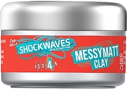 Fragrances, Perfumes, Cosmetics Matte Hair Clay - Wella Shockwaves Messy Matt Clay