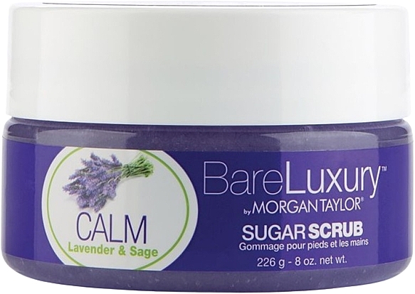 Lavender and Sage Hand & Foot Scrub - Morgan Taylor Bare Luxury Calm Lavender & Sage Sugar Scrub — photo N1