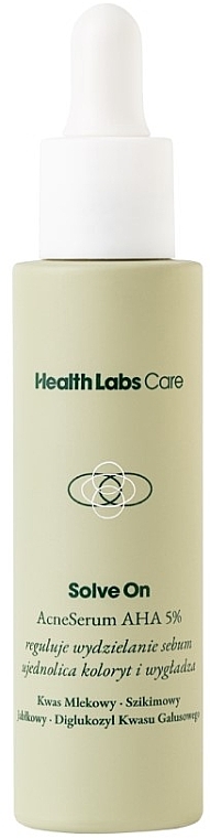 Anti-Acne Face Serum - HealthLabs Solve On AcneSerum AHA 5% — photo N1