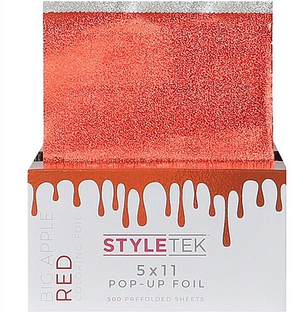 Hair Foil with Easy Glide Dispenser, red - StyleTek — photo N1