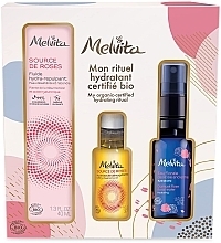 Fragrances, Perfumes, Cosmetics Set - Melvita Source de Roses (f/spray/50ml + clean/oil/30ml + f/fluid/40ml)