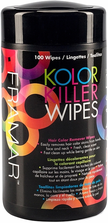 Color Stain Remover Wipes - Framar Kolor Killer Wipes — photo N1