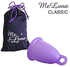 Menstrual Cup with Ring, L-size, purple - MeLuna Classic Menstrual Cup — photo N1