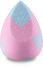 Makeup Sponge, medium, pink with blue - Boho Beauty Bohomallows Medium Cut Pink Sugar — photo N2