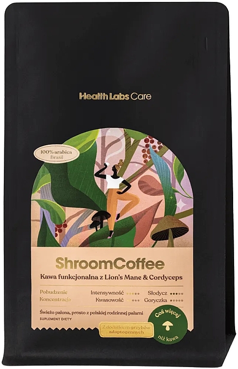 Dietary Supplement 'Functional Coffee with Lion's Mane & Cordyceps' - HealthLabs Care ShroomCoffee — photo N1