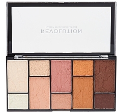 Eyeshadow Palette - Makeup Revolution Reloaded Dimension Eyeshadow Palette Neutral Charm — photo N3