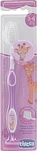 GIFT! Baby Toothbrush for Primary Teeth, raspberry, 3 to 6 years - Chicco — photo N1