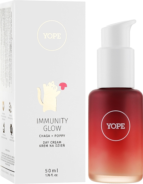Facial Day Cream - Yope Immunity Glow Chaga + Poppy Day Cream — photo N10