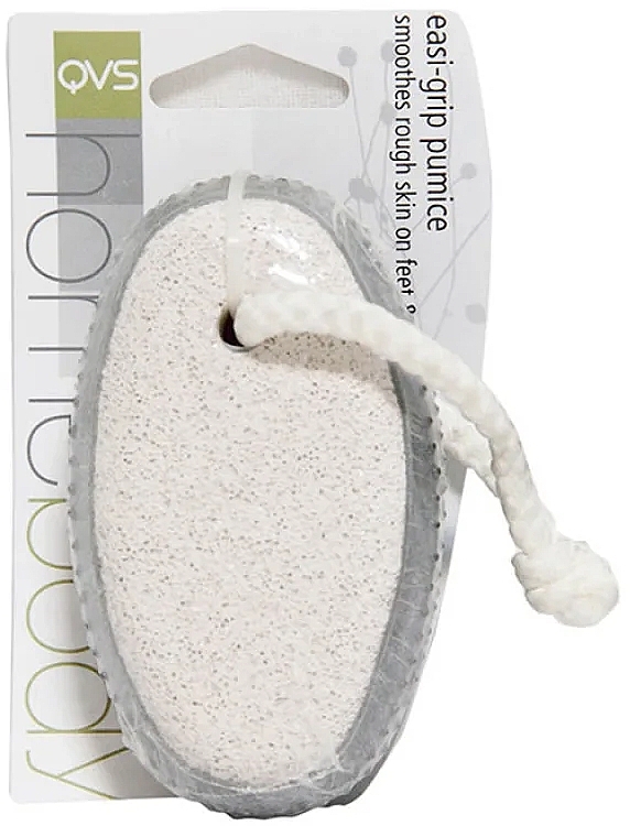 Pumice Stone - Qvs Easy Grip Off White/Grey — photo N1