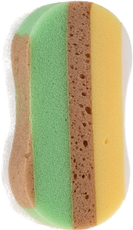 Shower Sponge 6047, yellow-green - Donegal — photo N1