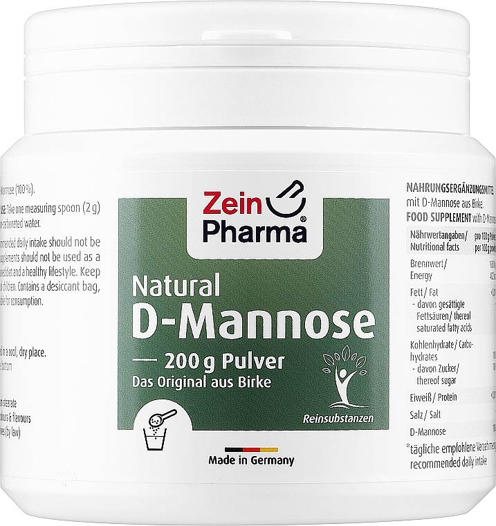 D-Mannose Food Supplement, powder - ZeinPharma Natural D-Mannose Powder — photo N1