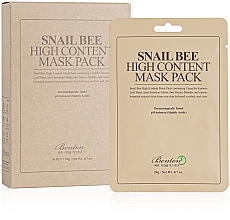 Fragrances, Perfumes, Cosmetics Snail & Bee Venom High Content Mask - Benton Snail Bee High Content Mask Pack