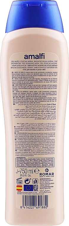 Shower Gel - Amalfi Bath&Shower Gel Avena Natural — photo N2