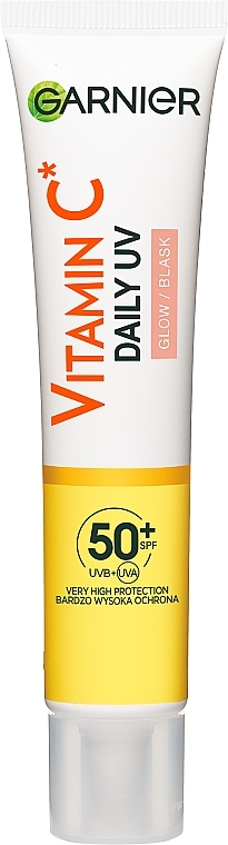 Vitamin C Day Sunscreen Fluid for Glowing Face, SPF50+ - Garnier Skin Naturals — photo N1