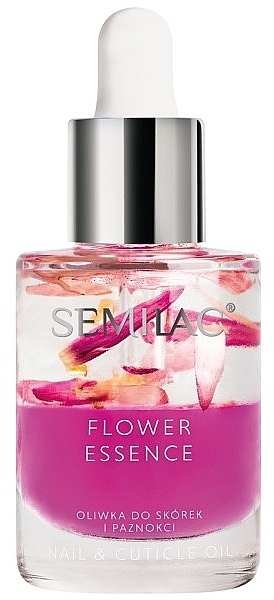 Intensive Nail & Cuticle Oil - Semilac Flower Essence Pink Power — photo N9