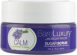 Fragrances, Perfumes, Cosmetics Lavender and Sage Hand & Foot Scrub - Morgan Taylor Bare Luxury Calm Lavender & Sage Sugar Scrub