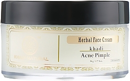 Fragrances, Perfumes, Cosmetics Ayurvedic Anti-Acne Cream - Khadi Natural Herbal Acne Pimple Cream