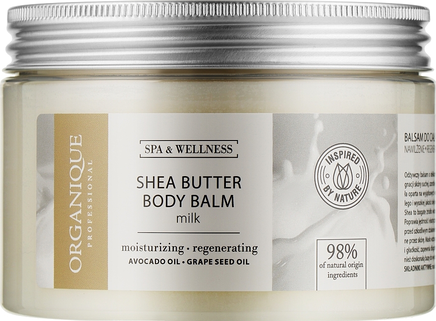 Milk Body Balm - Organique Professional Shea Butter Body Balm Milk — photo N3