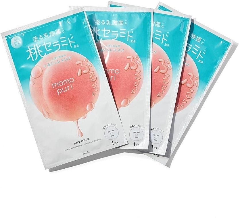 Lactobacilli, Vitamins A, C, E & Ceramides Sheet Mask - BCL Momo Puri — photo N3