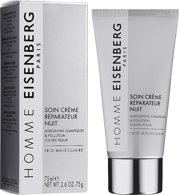 Night Face Cream - Jose Eisenberg Homme Repairing Night Cream Treatment — photo N7