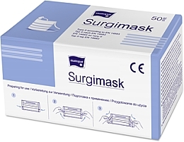 Fragrances, Perfumes, Cosmetics Non-Sterile Medical Mask 'Surgimask', type II, 50 pcs. - Matopat
