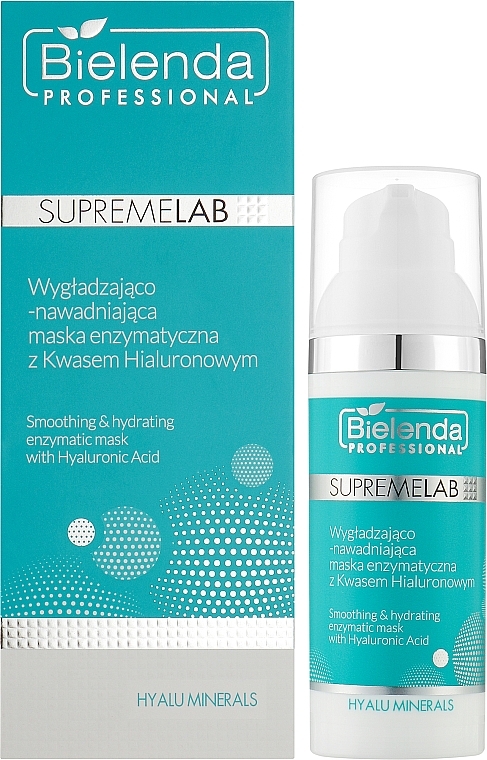 Smoothing & Moisturising Enzyme Mask with Hyaluronic Acid - Bielenda Professional SupremeLab Hyalu Minerals Smoothing & Hydrating Enzymatic Mask With Hyaluronic Acid — photo N2