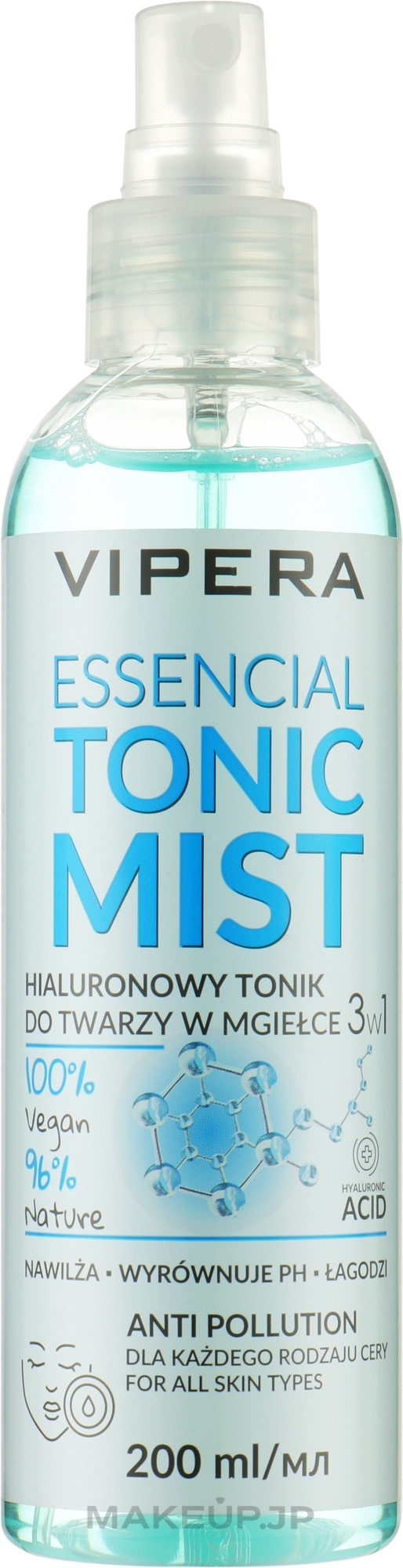 Hyaluronic Face Toner-Mist - Vipera Essencial Hyaluronic Tonic Mist — photo 200 ml