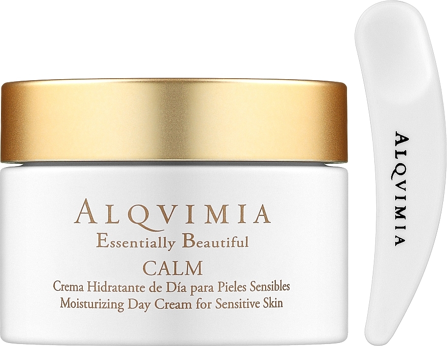 Soothing Day Cream for Sensitive Skin - Alqvimia Essentially Beautiful Calm Moisturizing Day Cream — photo N1