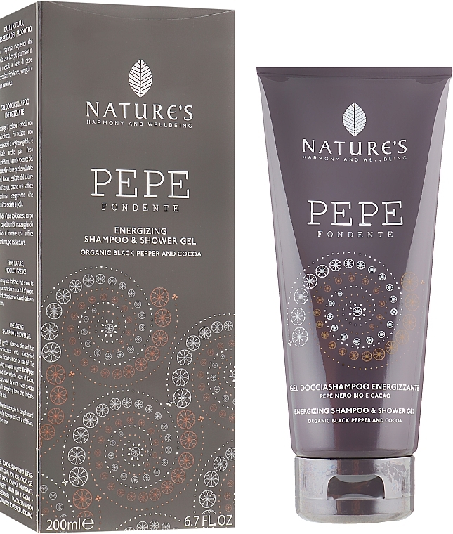 Energizing Shower Gel & Shampoo with Black Pepper - Nature's Dark Pepper Shampoo & Shower Gel — photo N3
