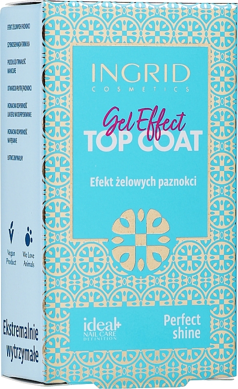 Top Coat - Ingrid Cosmetics Ideal+ Gel Effect Top Coat — photo N6