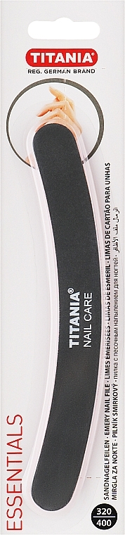 Curved Nail File, black-pink - Titania Nail File — photo N1