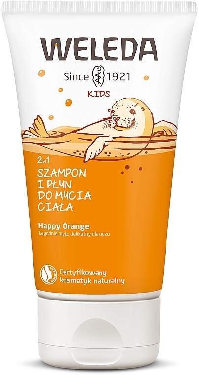 Kids Shampoo-Gel 2in1 "Orange" - Weleda Kids 2in1 Shampoo & Bodu Wash Fruchtige Orange — photo N4