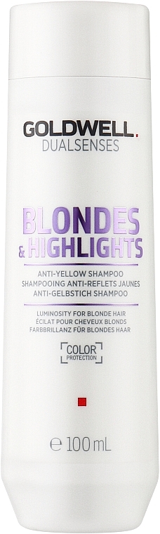 Anti-Yellow Blonde Hair Shampoo - Goldwell Dualsenses Blondes & Highlights Anti-Yellow Shampoo — photo N1