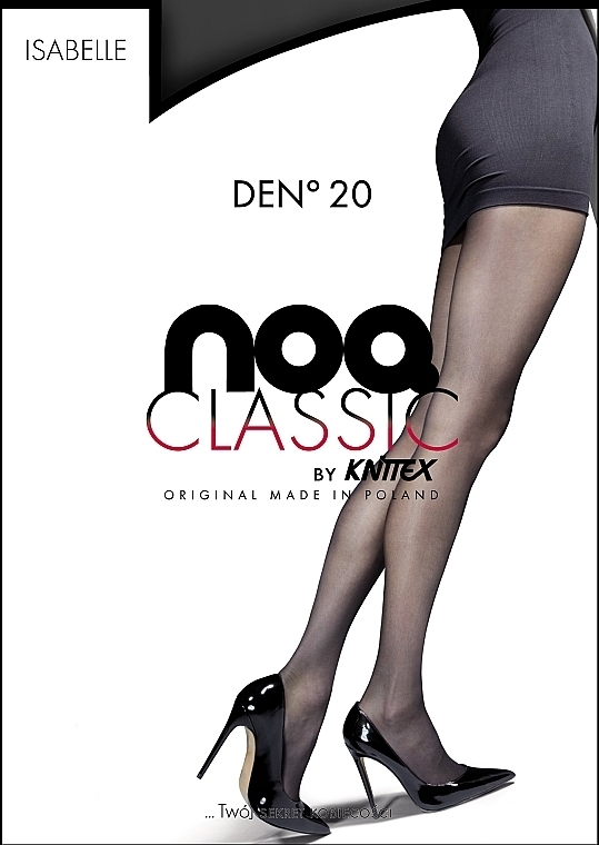 Women Tights "Isabelle" 20 Den, nero - Knittex — photo N8