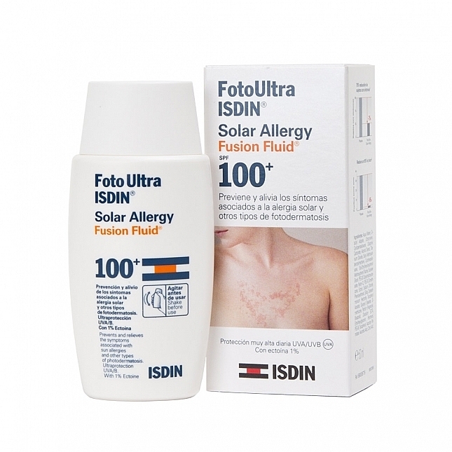 Anti Solar Allergy Fluid SPF100 - Isdin Foto Ultra Solar Allergy Fusion Fluid SPF 100 — photo N1