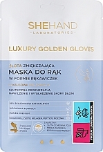 Softening Hand Mask Gloves - SheHand Luxury Golden Gloves — photo N1