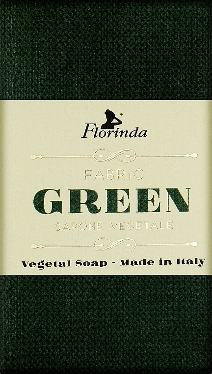 Natural Soap 'Italian Fabrics. Green” - Florinda Fabric Green Natural Soap — photo N1